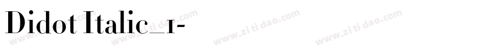 Didot Italic_1字体转换